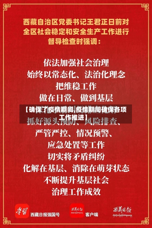 【确保了疫情期间,疫情期间确保各项工作推进】