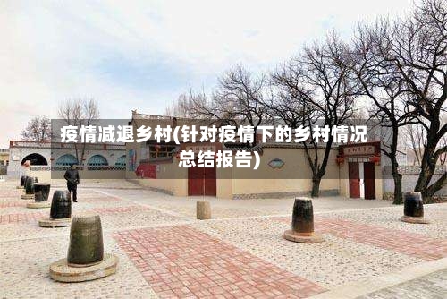 疫情减退乡村(针对疫情下的乡村情况总结报告)-第2张图片
