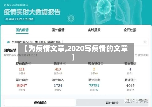 【为疫情文章,2020写疫情的文章】-第3张图片