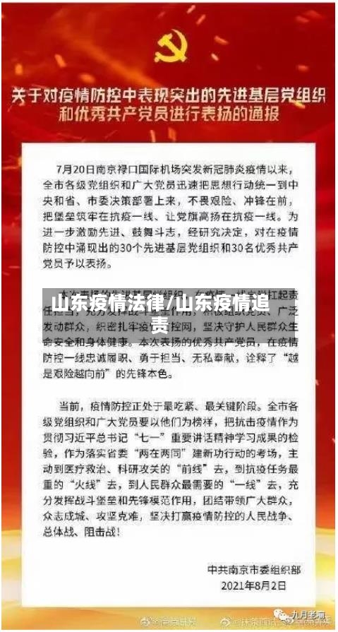 山东疫情法律/山东疫情追责-第2张图片