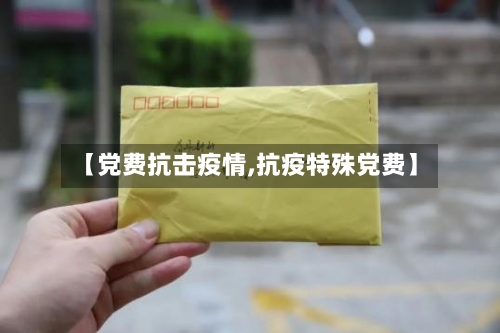 【党费抗击疫情,抗疫特殊党费】