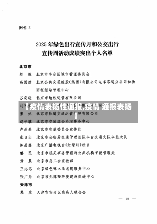 【疫情表扬性通报,疫情 通报表扬】-第3张图片