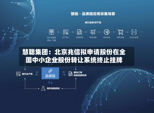 慧聪集团：北京兆信拟申请股份在全国中小企业股份转让系统终止挂牌-第3张图片