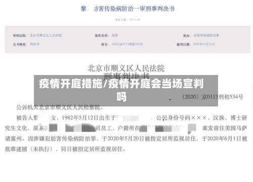 疫情开庭措施/疫情开庭会当场宣判吗-第3张图片