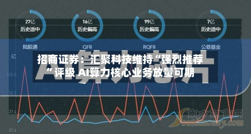 招商证券：汇聚科技维持“强烈推荐”评级 AI算力核心业务放量可期-第2张图片