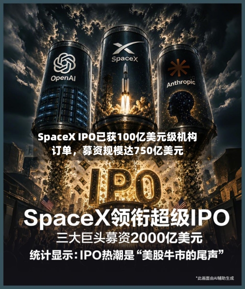SpaceX IPO已获100亿美元级机构订单，募资规模达750亿美元-第2张图片