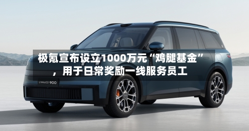极氪宣布设立1000万元“鸡腿基金	”，用于日常奖励一线服务员工-第2张图片
