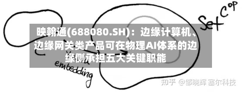 映翰通(688080.SH)：边缘计算机、边缘网关类产品可在物理AI体系的边缘侧承担五大关键职能