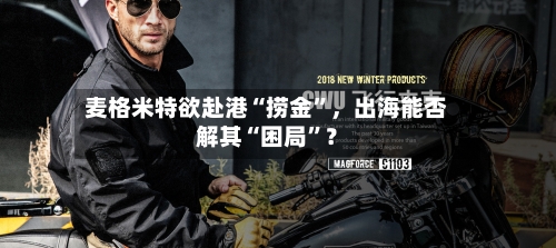 麦格米特欲赴港“捞金”，出海能否解其“困局”？