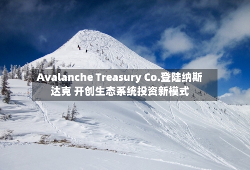 Avalanche Treasury Co.登陆纳斯达克 开创生态系统投资新模式