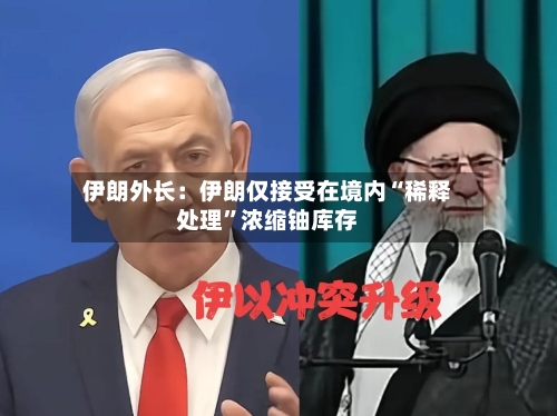 伊朗外长：伊朗仅接受在境内“稀释处理”浓缩铀库存
