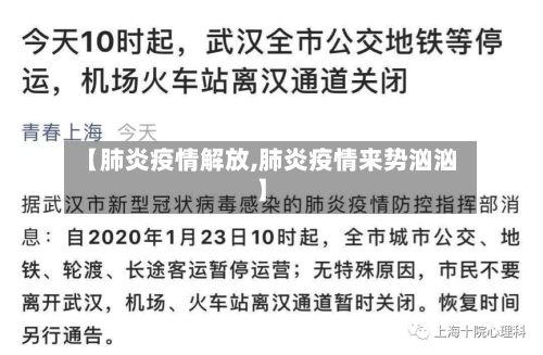 【肺炎疫情解放,肺炎疫情来势汹汹】-第2张图片