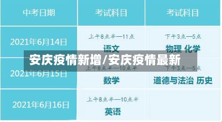 安庆疫情新增/安庆疫情最新