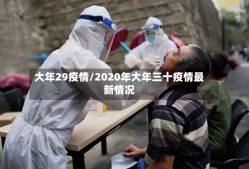 大年29疫情/2020年大年三十疫情最新情况-第2张图片