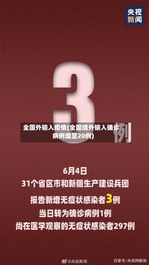 全国外输入疫情(全国境外输入确诊病例增至20例)-第2张图片