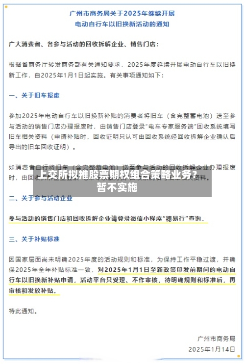 上交所拟推股票期权组合策略业务？暂不实施-第2张图片