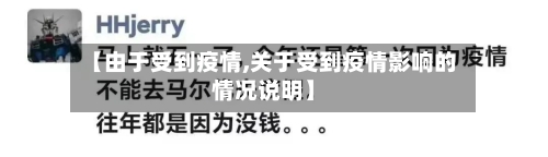 【由于受到疫情,关于受到疫情影响的情况说明】