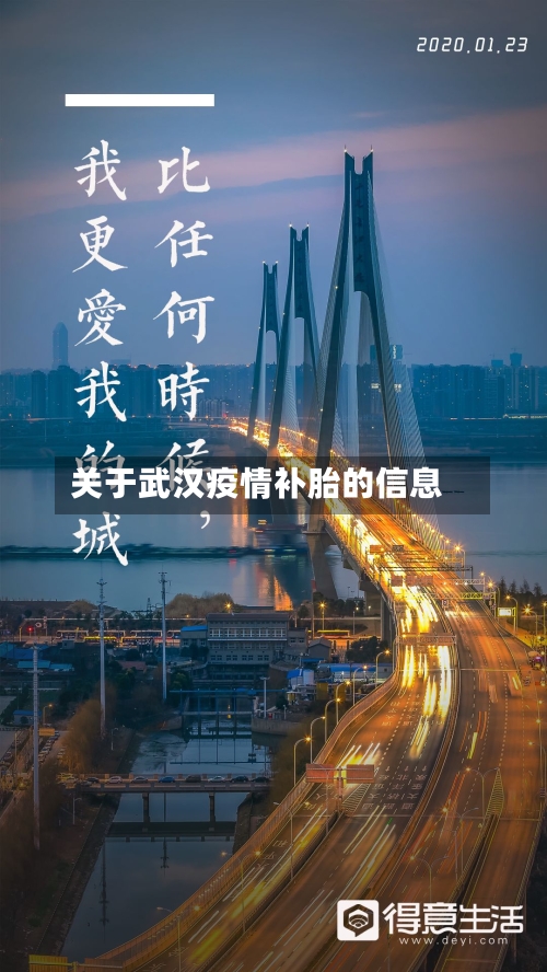 关于武汉疫情补胎的信息