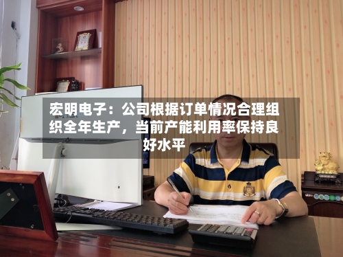宏明电子：公司根据订单情况合理组织全年生产	，当前产能利用率保持良好水平-第2张图片