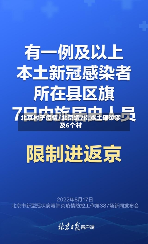 北京村子疫情/北京增7例本土确诊涉及6个村-第3张图片