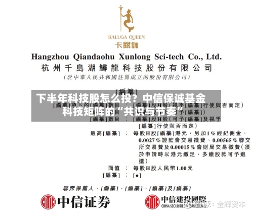 下半年科技股怎么投？中信保诚基金科技矩阵的“共识与节奏”-第2张图片