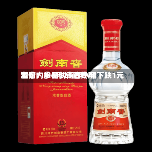 酒价内参6月25日费用发布：水晶剑南春小幅下跌1元-第2张图片