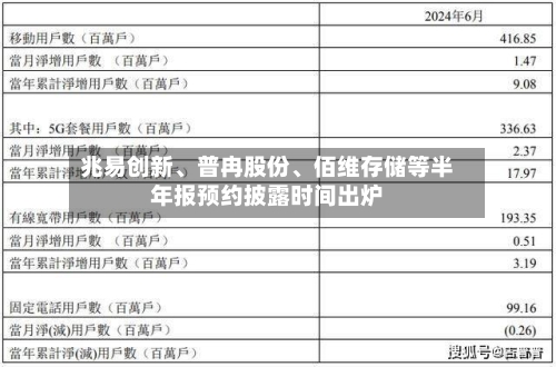 兆易创新、普冉股份、佰维存储等半年报预约披露时间出炉-第2张图片
