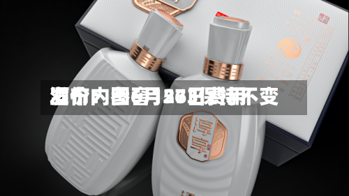 酒价内参6月26日费用发布：国窖1573保持不变-第3张图片