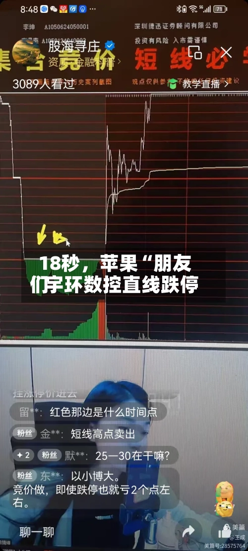 18秒，苹果“朋友们	”宇环数控直线跌停-第2张图片