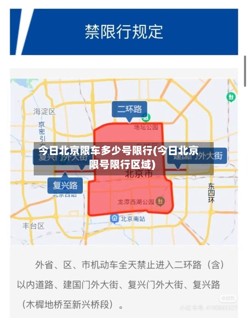 今日北京限车多少号限行(今日北京限号限行区域)-第2张图片