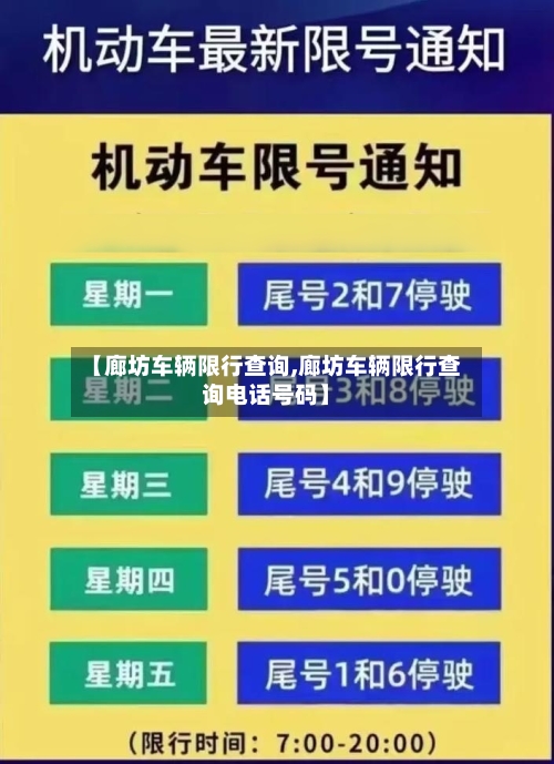 【廊坊车辆限行查询,廊坊车辆限行查询电话号码】-第3张图片