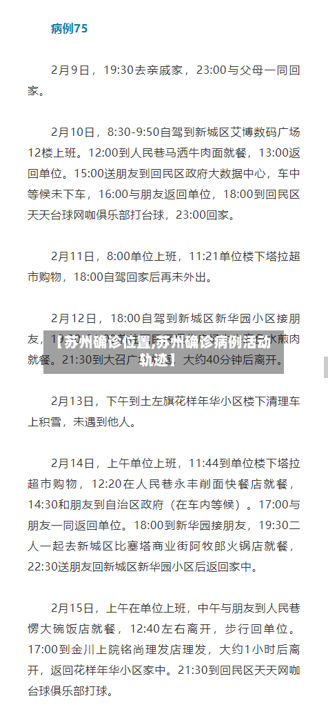 【苏州确诊位置,苏州确诊病例活动轨迹】-第2张图片