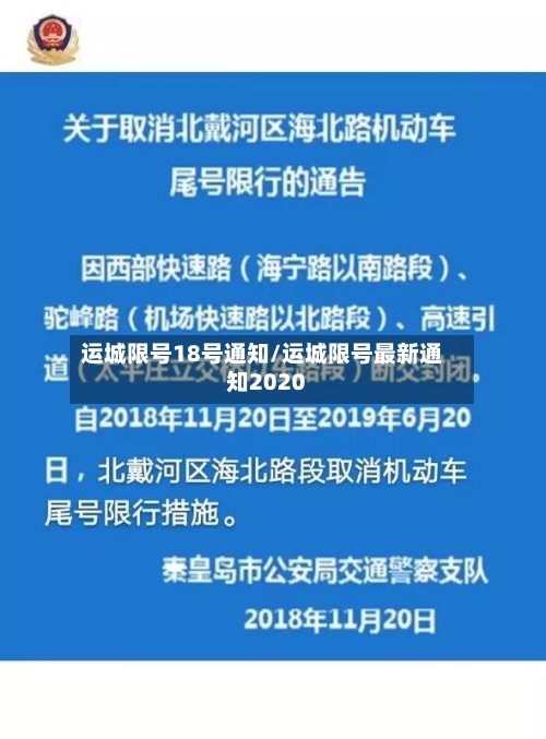 运城限号18号通知/运城限号最新通知2020