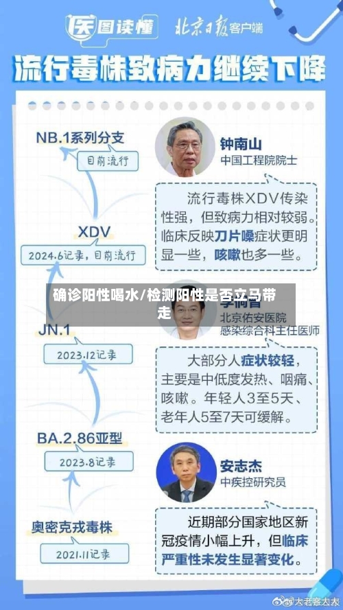 确诊阳性喝水/检测阳性是否立马带走