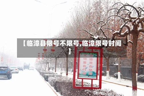 【临漳县限号不限号,临漳限号时间】