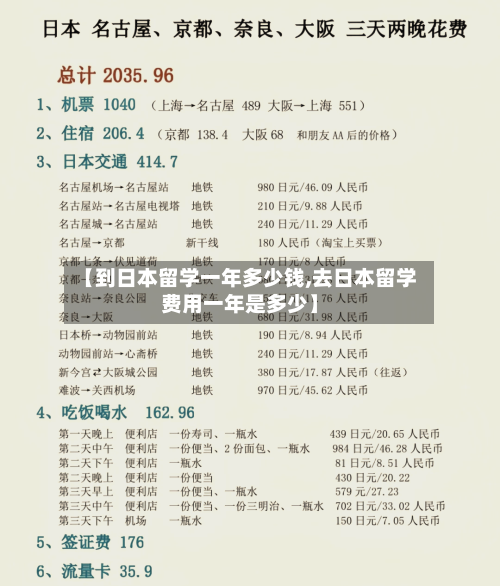 【到日本留学一年多少钱,去日本留学费用一年是多少】