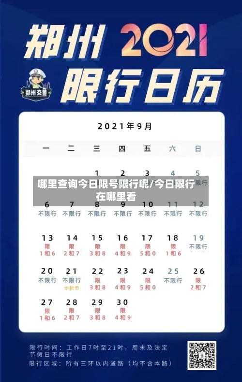 哪里查询今日限号限行呢/今日限行在哪里看-第2张图片