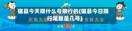 磁县今天限什么号限行的(磁县今日限行尾数是几号)-第2张图片