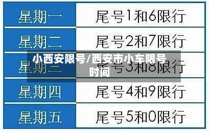 小西安限号/西安市小车限号时间