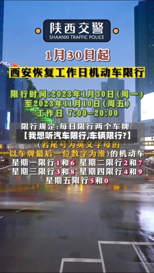 【我想听汽车限行,车辆限行?】
