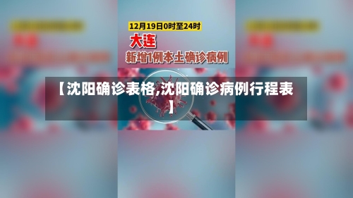 【沈阳确诊表格,沈阳确诊病例行程表】