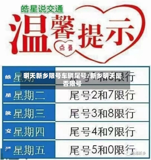 明天新乡限号车辆尾号/新乡明天是否限号