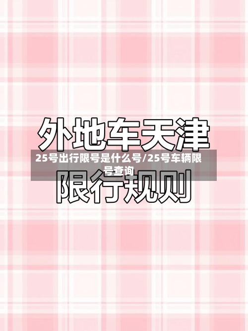 25号出行限号是什么号/25号车辆限号查询-第3张图片